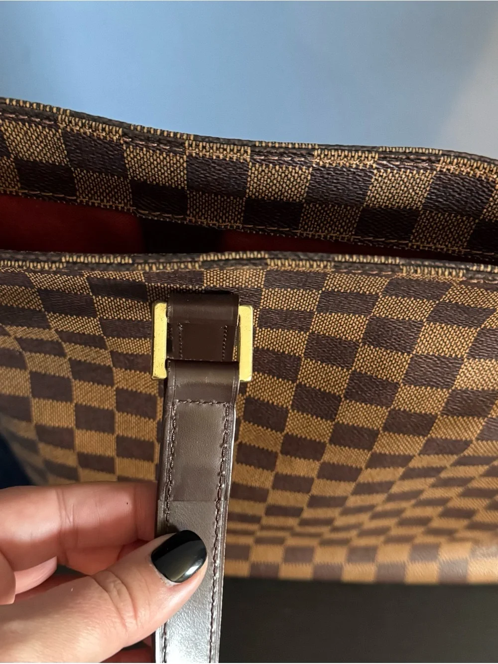 Louis Vuitton Damier Ebene canvas tote bag - Picture 2 of 6